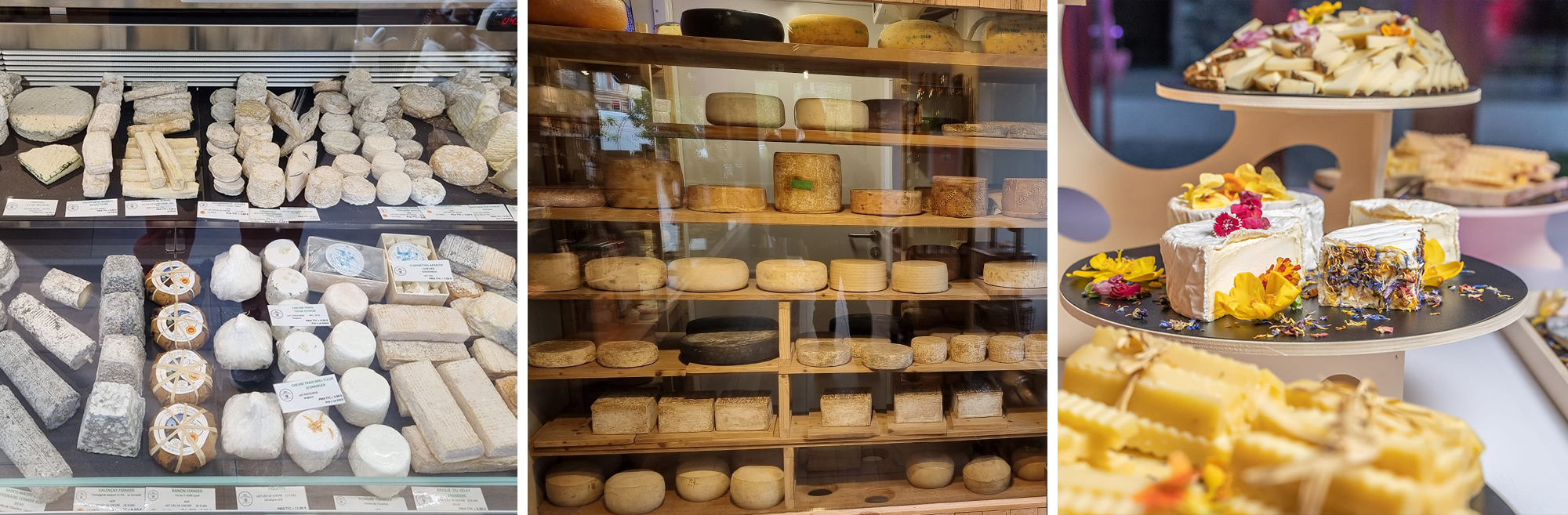 les fromages de la fromagerie Bruno Toulemonde à coté de Lille